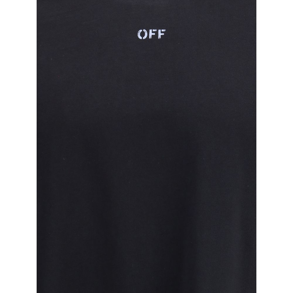 Off-White Schablone Pfeil Skate Logo T-Shirt