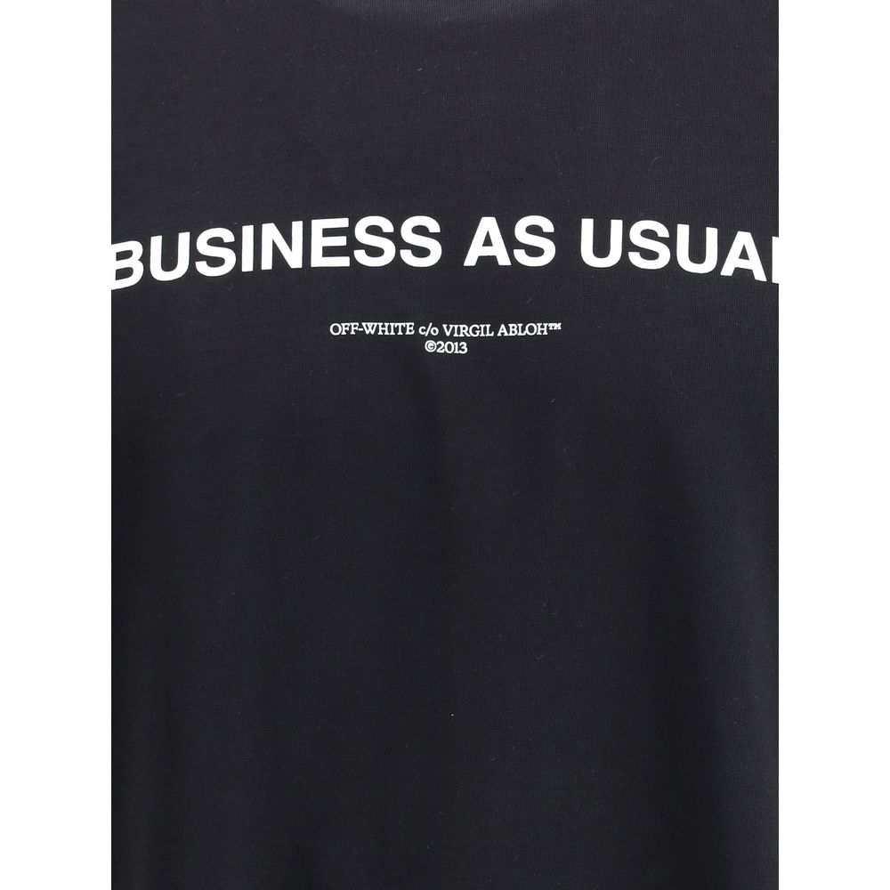 Off-White Business Quote' T-Shirt
