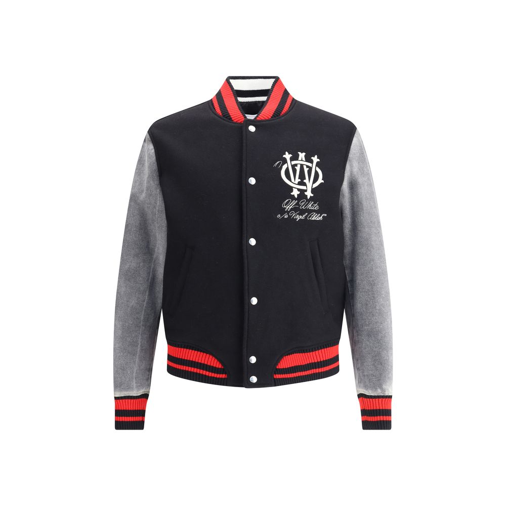 Off-White Gothic OW Wool Varsity Jacke