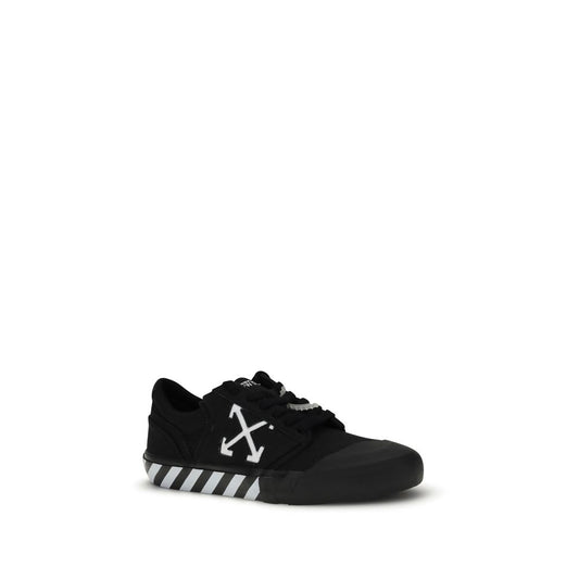 Off-White Schwarze Sneakers aus Kalbsleder Bos Taurus