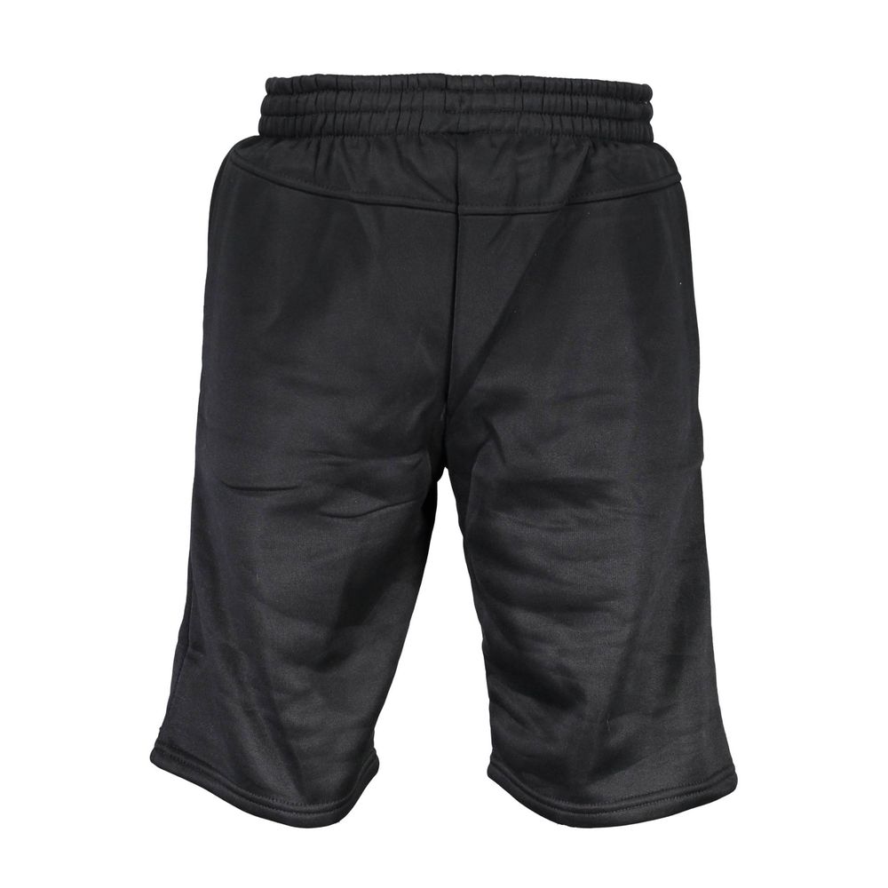 LEE COOPER Black Polyester Bermuda Shorts