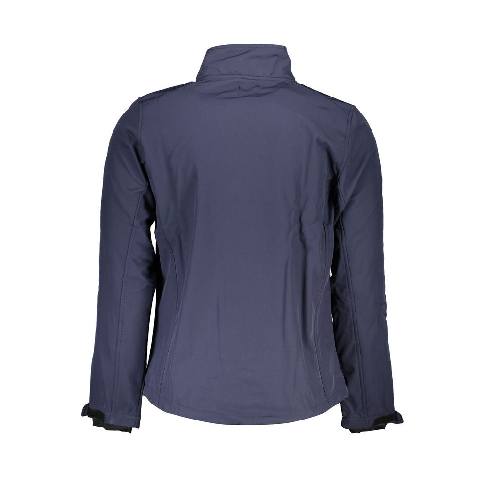 Gianmarco Venturi Blue Polyester Shell Jacket