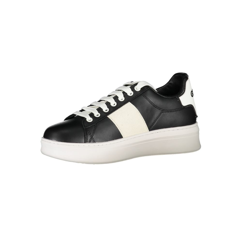 Gaelle Paris Black Polyethylene Athletic Sneakers