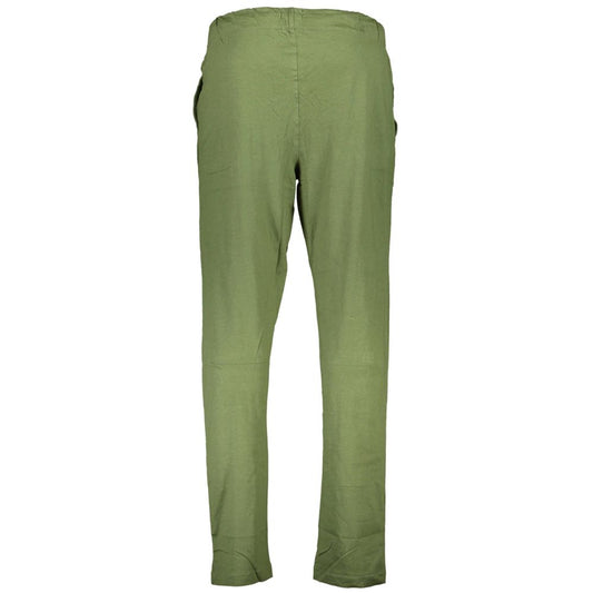 Gianmarco Venturi Verde Cotton Men's Sport Trouser