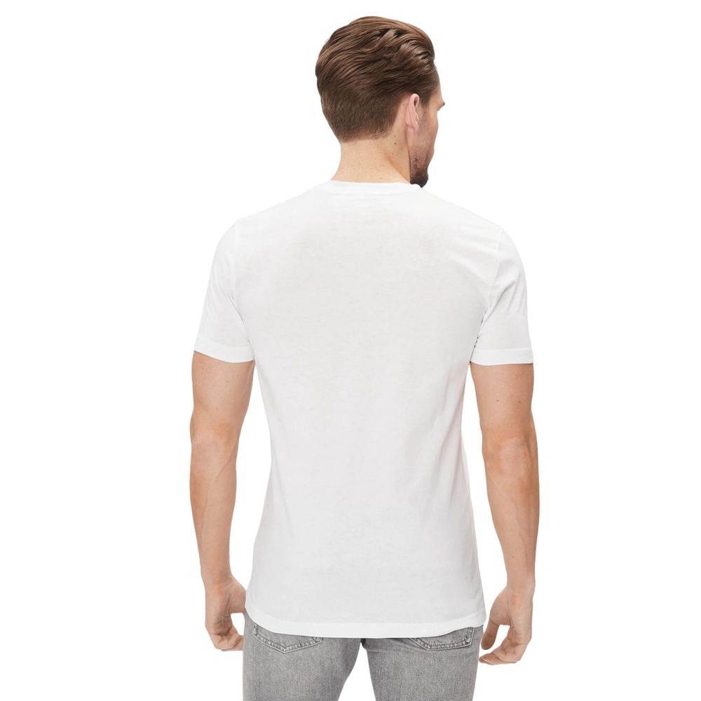 Calvin Klein Jeans Weißes Baumwoll-T-Shirt