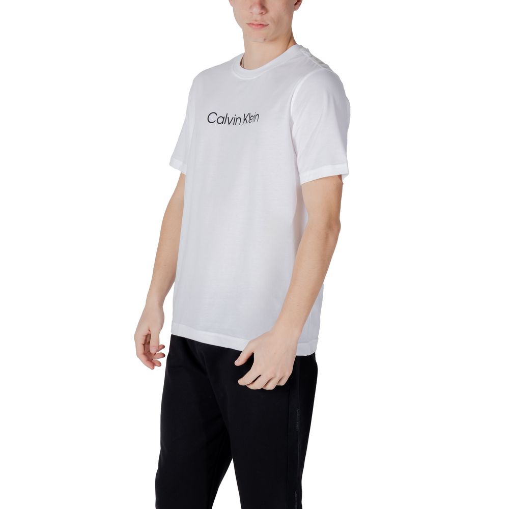 Calvin Klein Sport Baumwoll-T-Shirt in Weiß