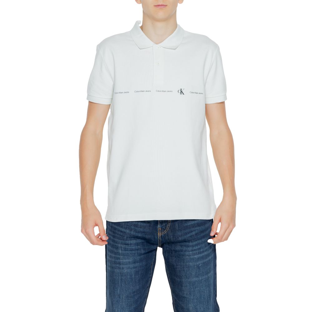 Calvin Klein Jeans Baumwoll-Poloshirt in Grün