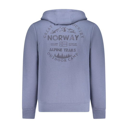 Norway 1963 Blue Cotton Men's Hoodie Sweatshirt