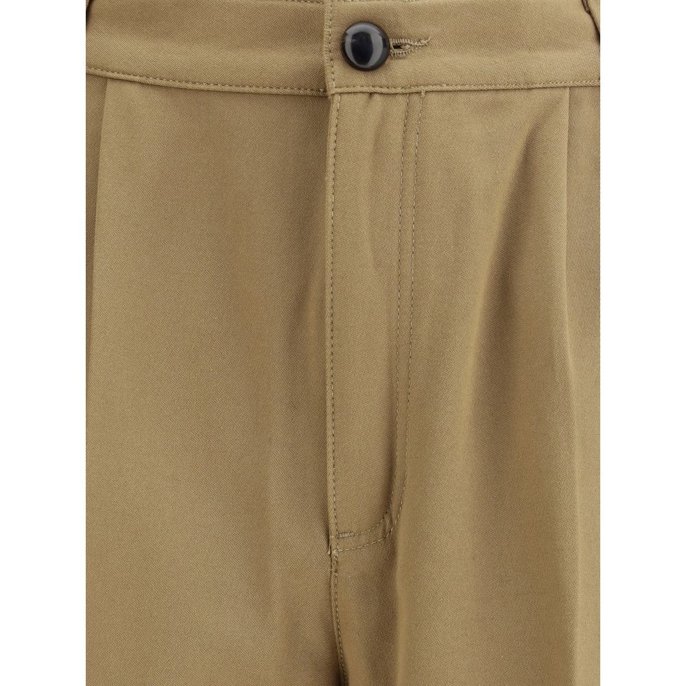 Namacheko Beige Cotton Casual Pants