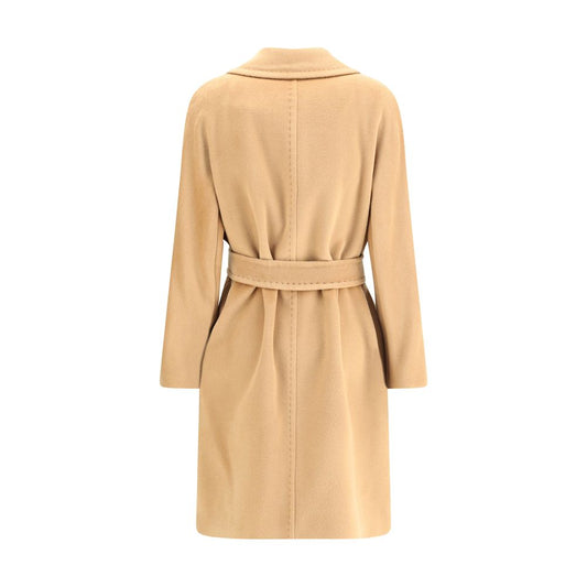 Max Mara Beige Fleece Wool Coat