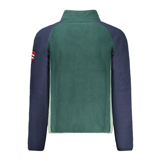 Norway 1963 Grüner Polyester-Pullover für Herren
