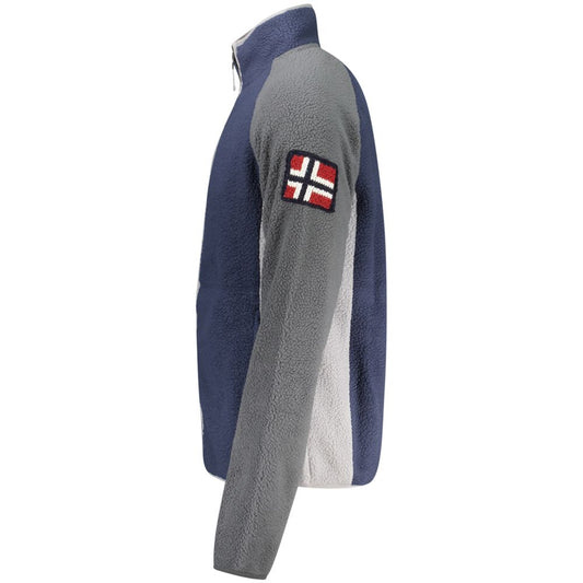Norway 1963 Blauer Polyester-Pullover für Herren