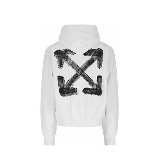 Off-White Baumwoll-Sweatshirt in Weiß