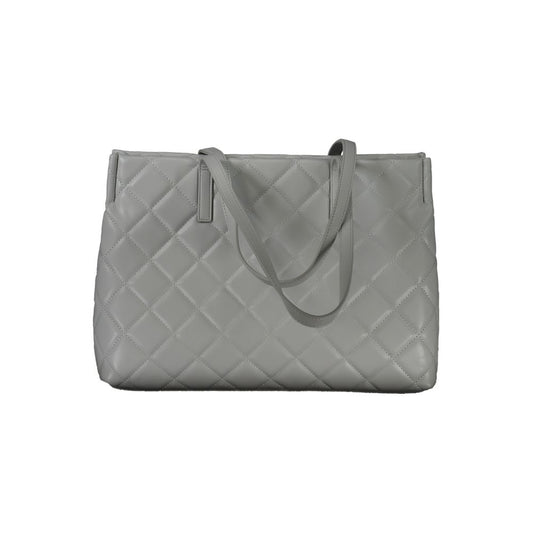 Mario Valentino Gray Polyethylene Handbag