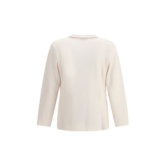 Lardini Cream Wool Coat