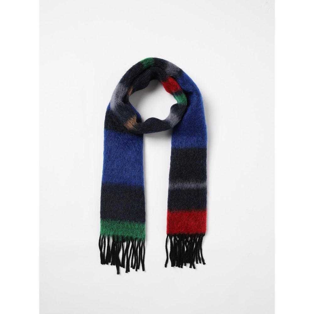 Paul Smith Gray Wool Scarf