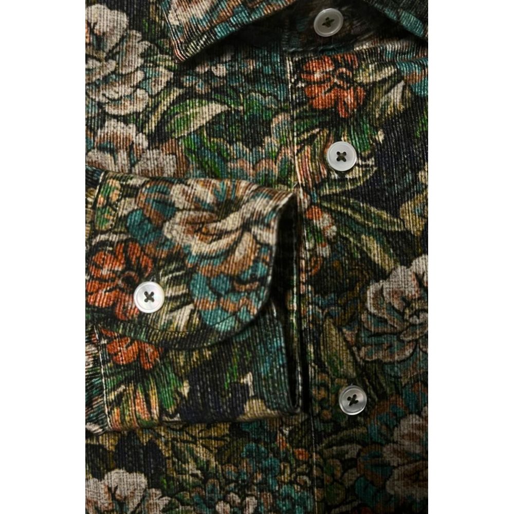 Bagutta Multicolor Cotton Men Shirt