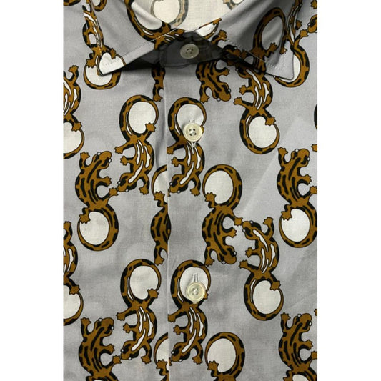 Bagutta Multicolor Cotton Men Shirt