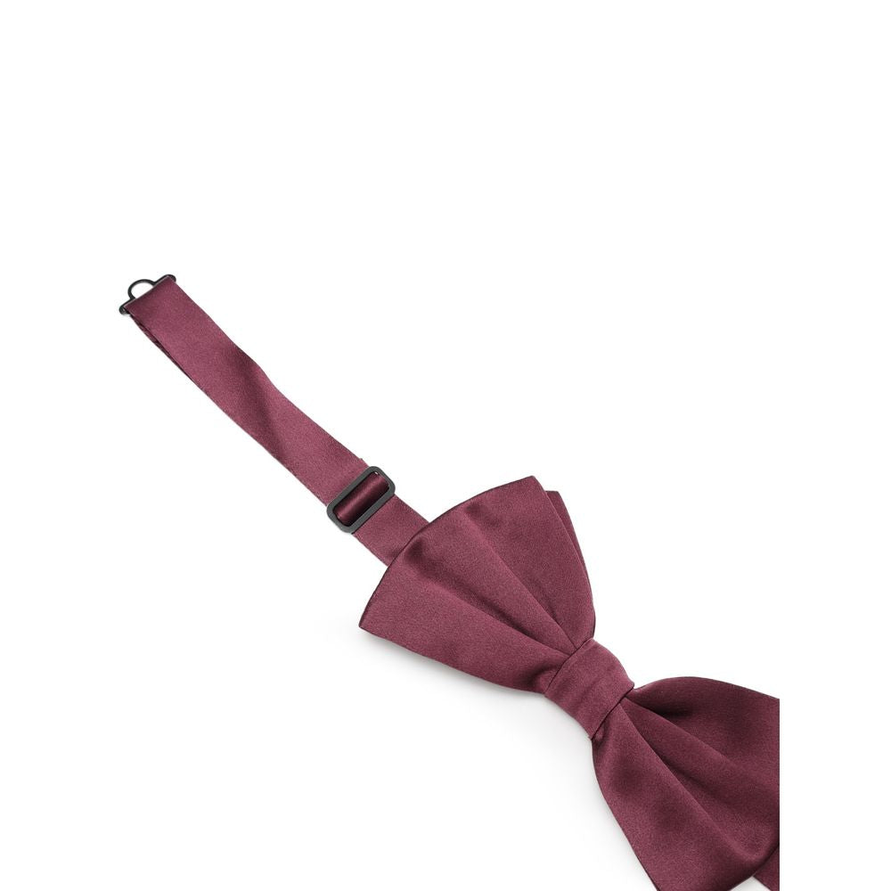 Dolce & Gabbana Bordeaux Silk Bowtie