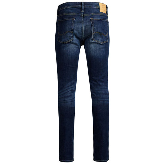 Jack & Jones Blue Cotton Skinny Jeans