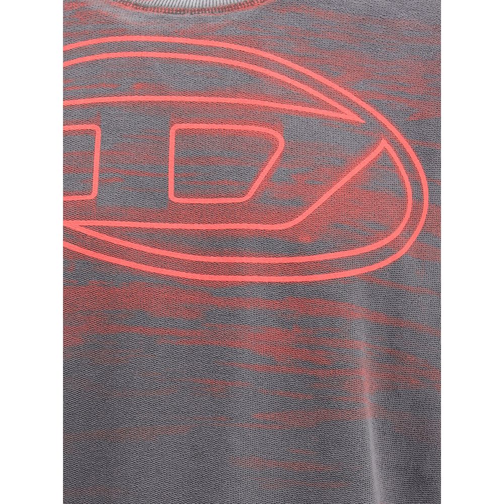 Diesel Graues Baumwoll-Sweatshirt