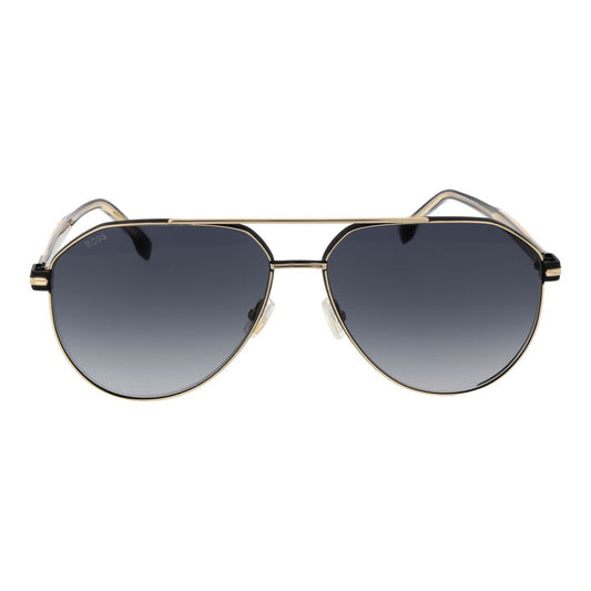 Hugo Boss Goldene Sonnenbrille aus Acetat & Metall