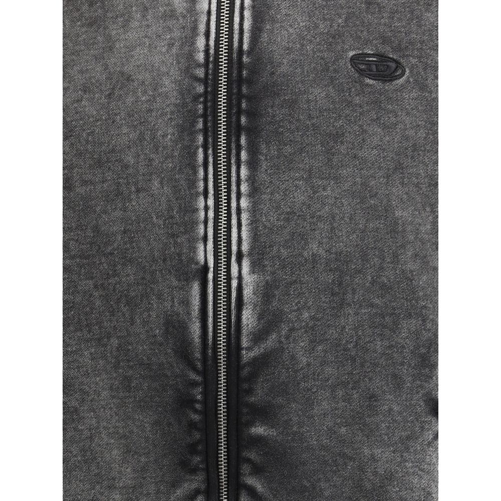 Diesel Graues Stoff-Sweatshirt