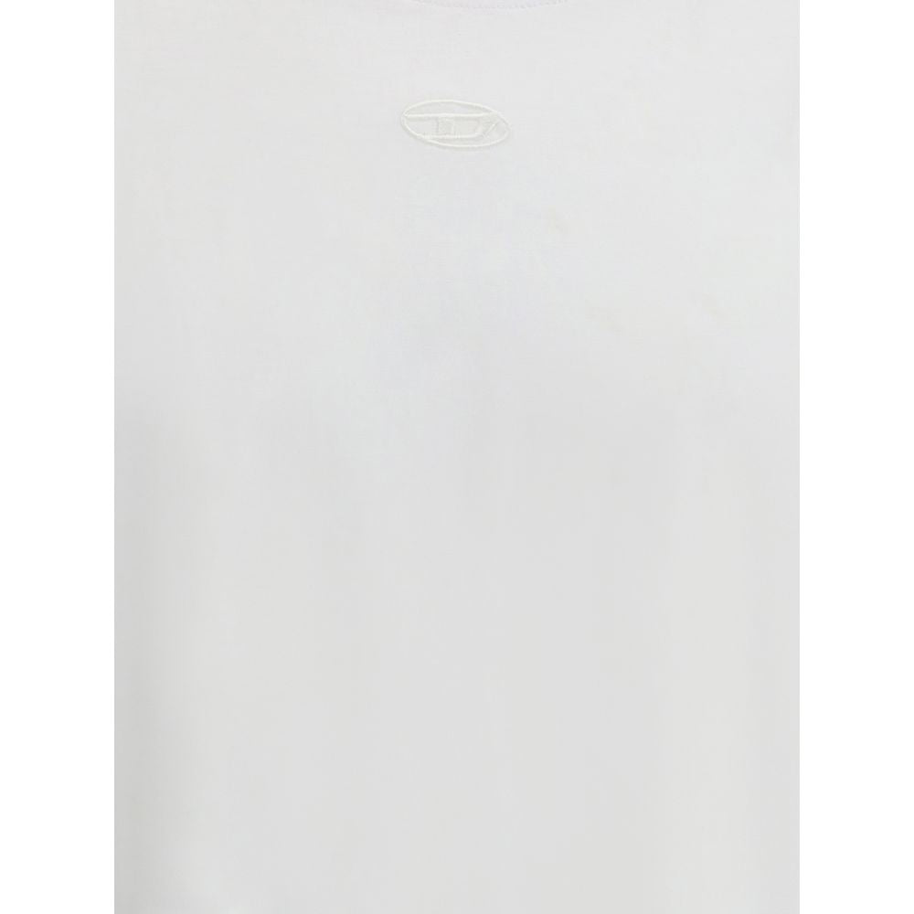 Diesel Weißes Baumwoll-T-Shirt