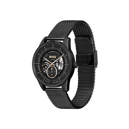 Hugo Boss Schwarze Edelstahl-Dress-Uhr