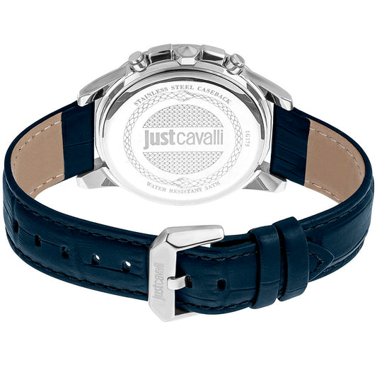 Just Cavalli Black Leather Bracelet Watch