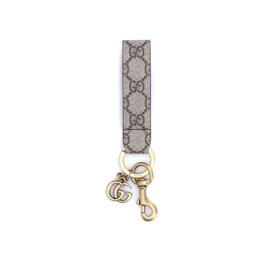 Gucci Beige Fabric Keychain