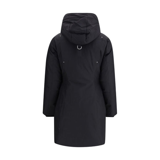 Moose Knuckles Black Recycled Polyester Parka