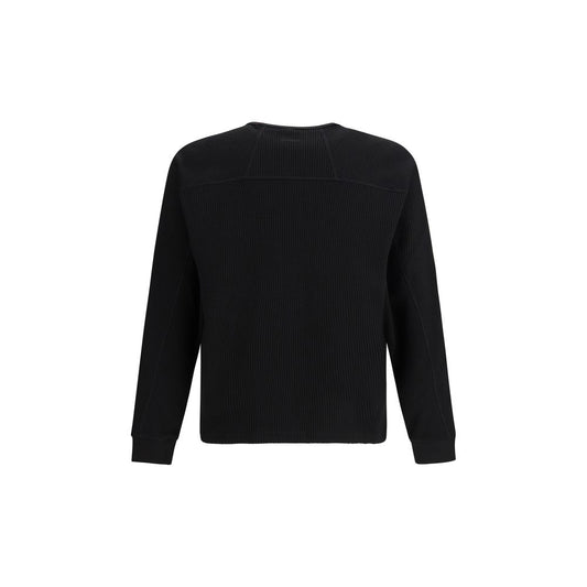 LAMINAR Black Cotton Sweatshirt