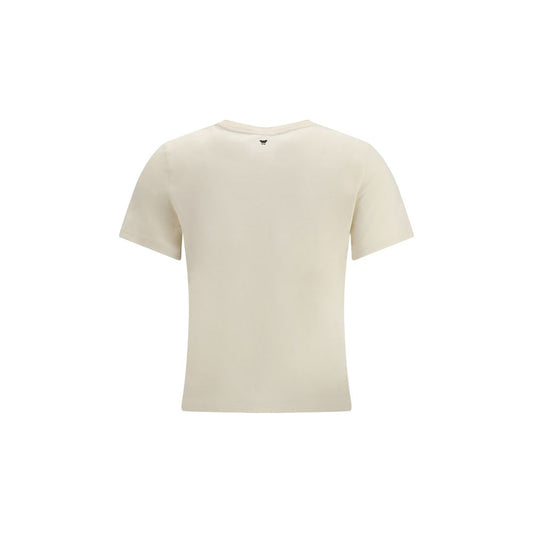 Max Mara Cream Cotton T-Shirt