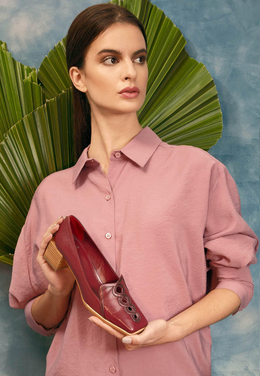 Mangará Atelier Handcrafted Purple Leather Loafers – Timeless Style & Everyday Comfort