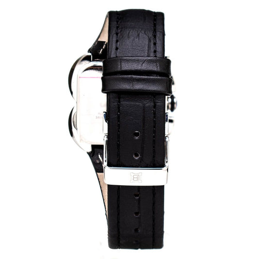 Laura Biagiotti Black Leather Dress Watch