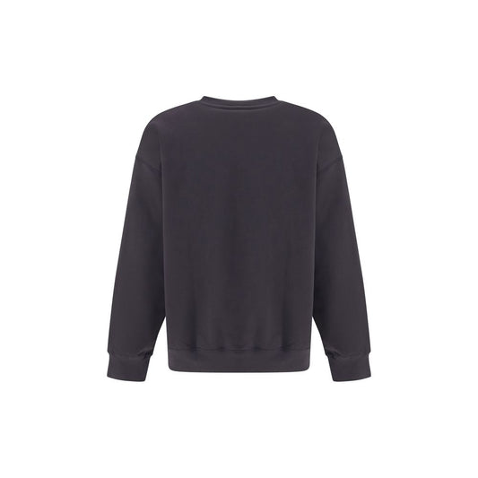 Ganni Black Cotton Sweatshirt