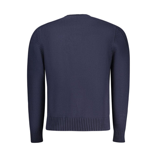North Sails Blue Cotton Men Sweater
