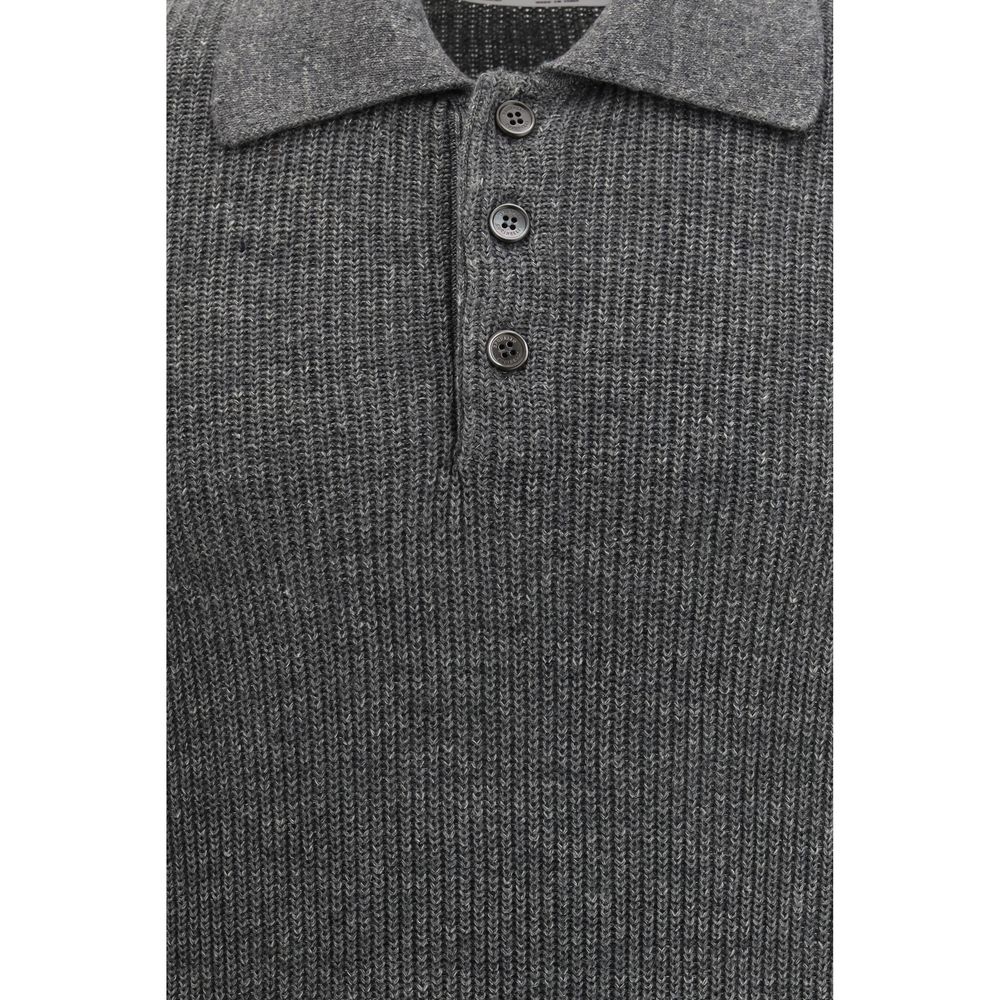 Brunello Cucinelli Gray Cotton Sweater