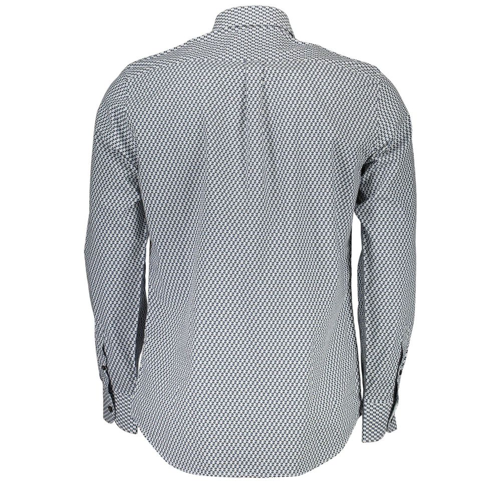 Harmont & Blaine Blue Cotton Pattern Shirt