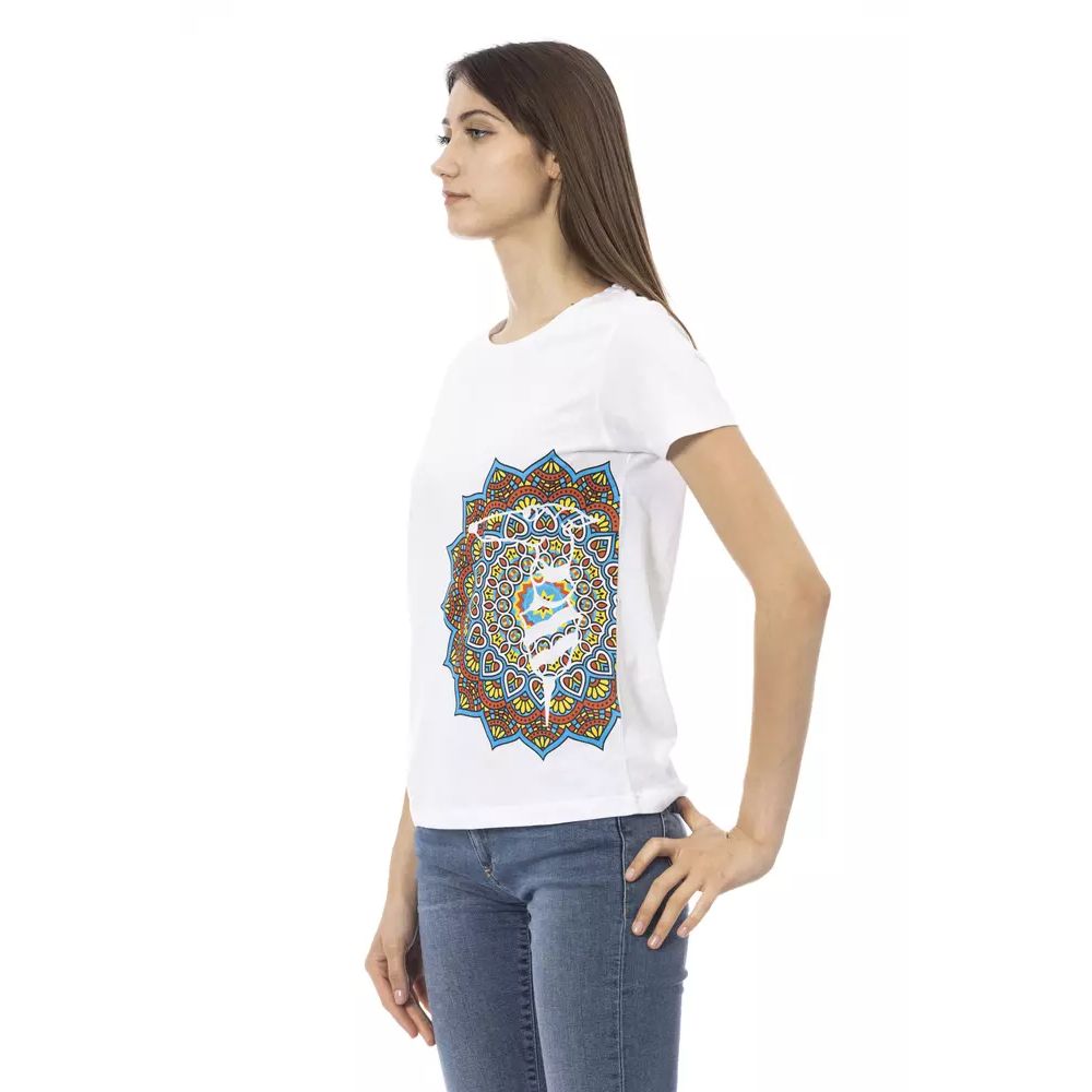 Trussardi Action White Cotton Top