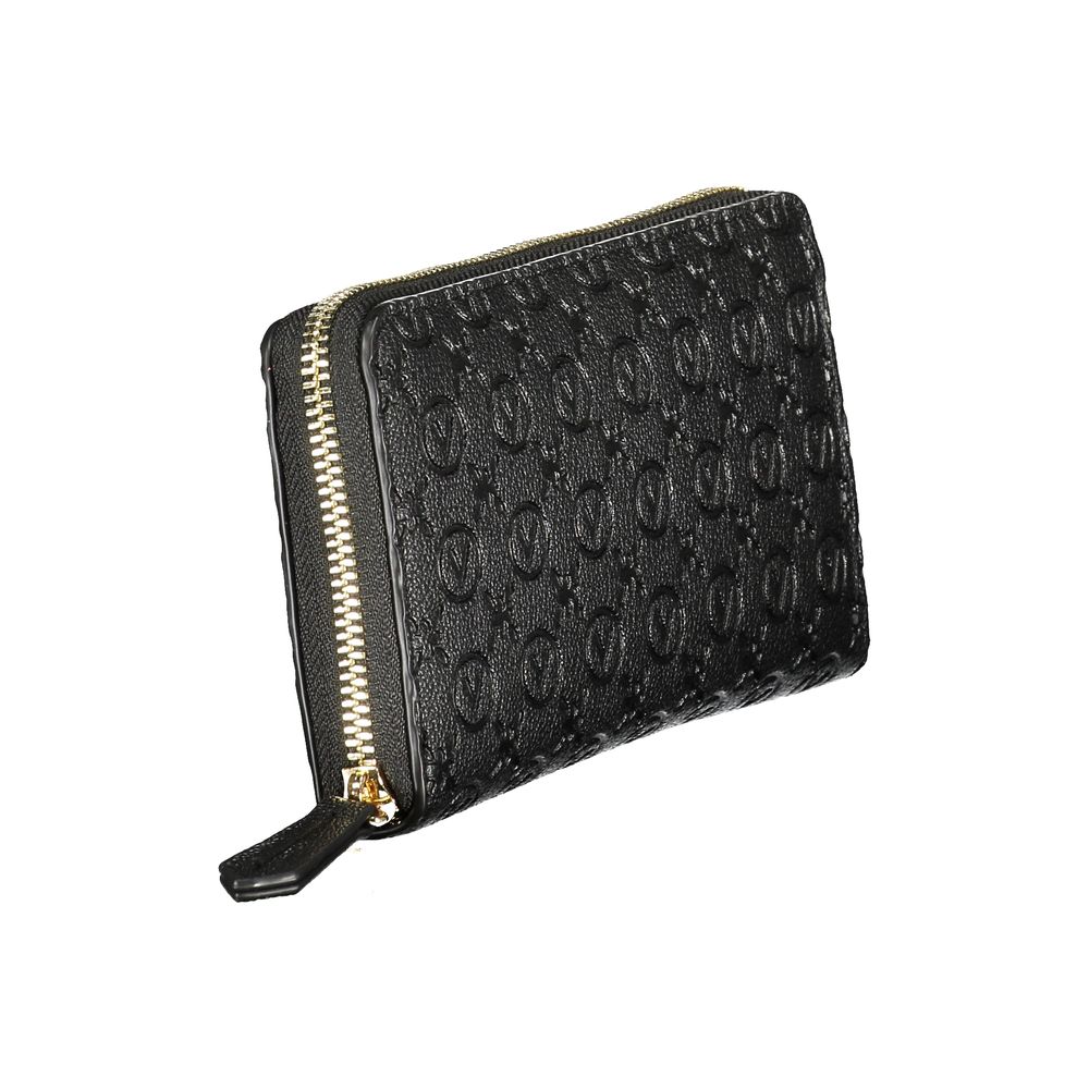 Mario Valentino Black Polyurethane Women Wallet