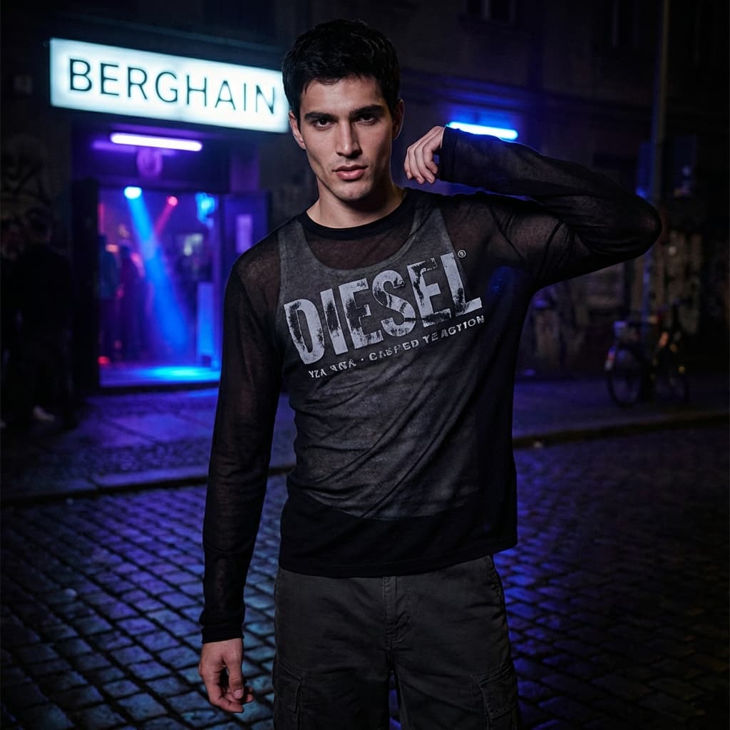 Diesel Semi-Sheer Longsleeve Black