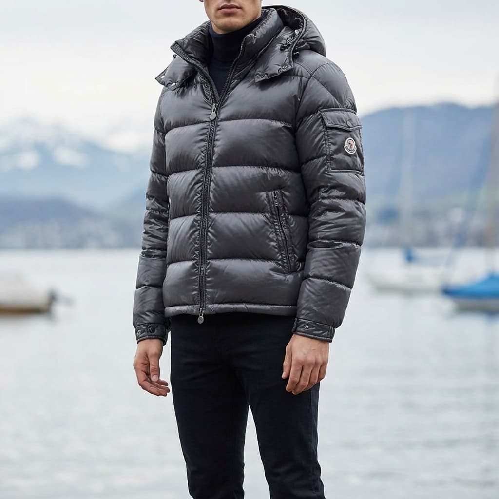 Moncler Maya Puffer Jacket Charcoal