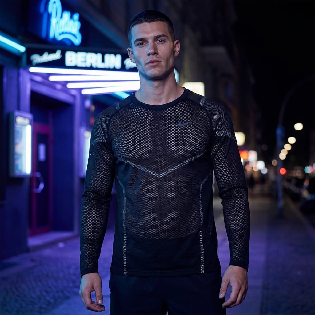 Nike Street Vision Mesh Longsleeve Black