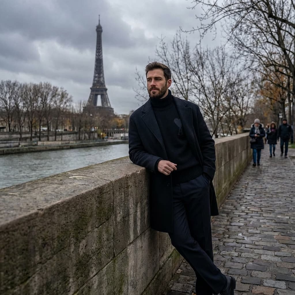 Oversized Heart Turtleneck