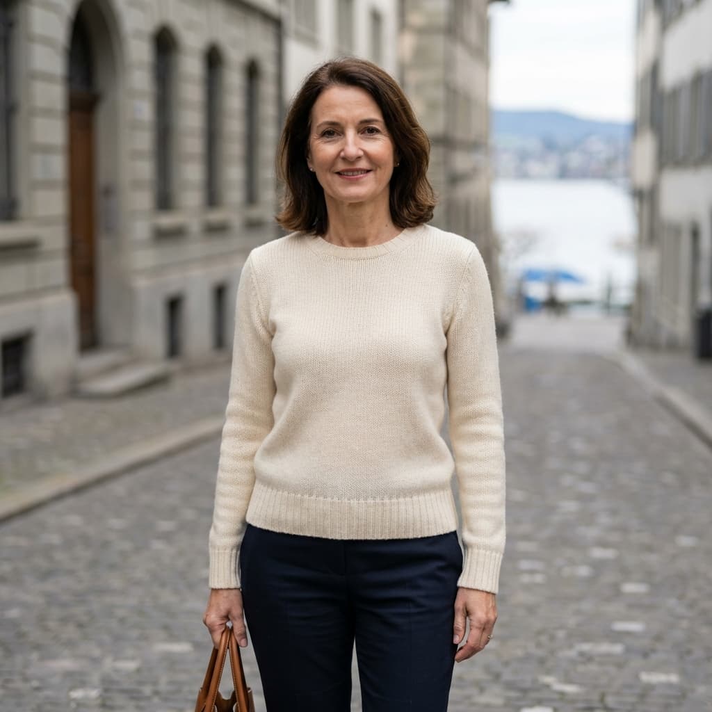 Ralph Lauren Wool-Cashmere Crew Neck Cream