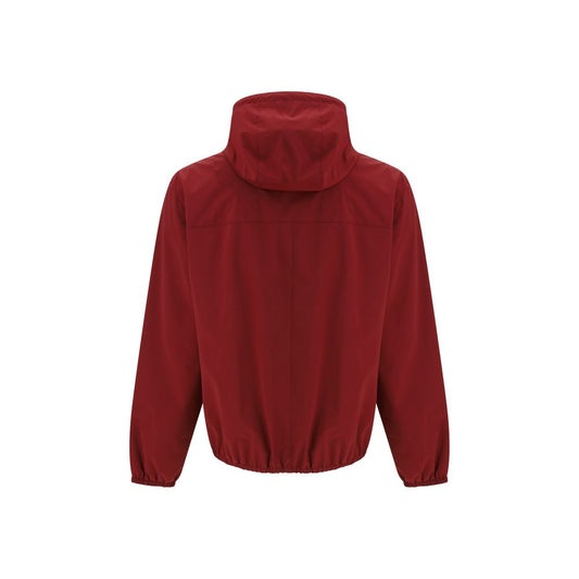 Brunello Cucinelli Bordeaux Polyamide Shell Jacket