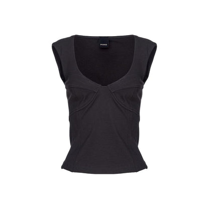 PINKO Black Nylon T-Shirt
