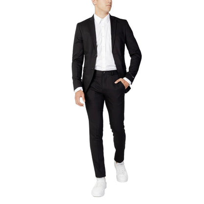 Jack & Jones Black Polyester Two-Piece Suit